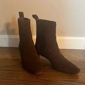 Madewell Dimes Suede Heeled Boots